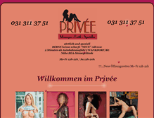 Tablet Screenshot of privee-bern.ch